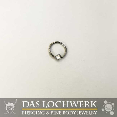 Crystal Disc Captive Ring